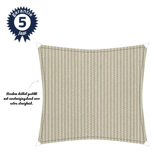 Zonnedoek 5,6x5,6m 240gr sahara sand