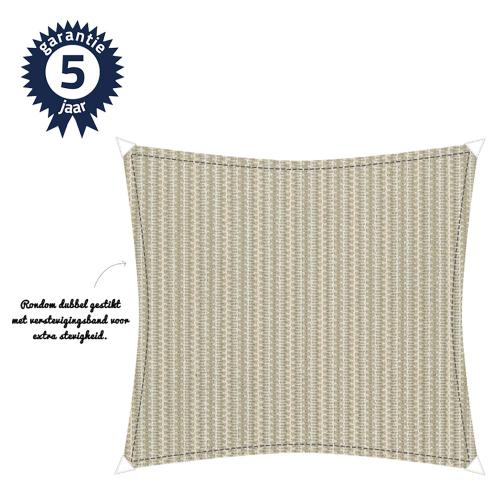 Zonnedoek 5,6x5,6m 340gr sahara sand