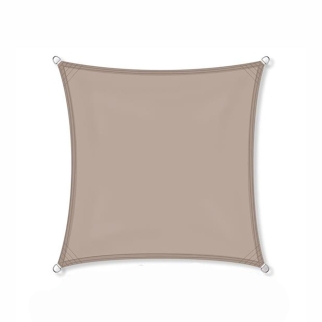 Zonnezeil 4x4m 160gr taupe waterdicht