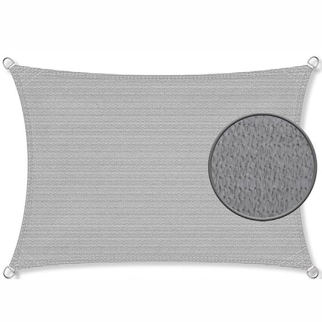 Zonnedoek 3x6m 190gr grijs