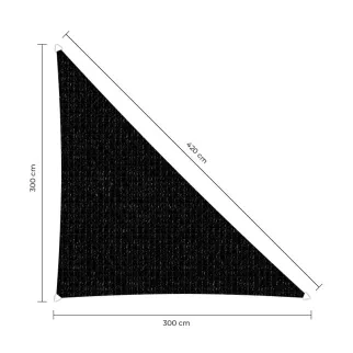 sunfighters schaduwdoek 3x3x4,2m zwart