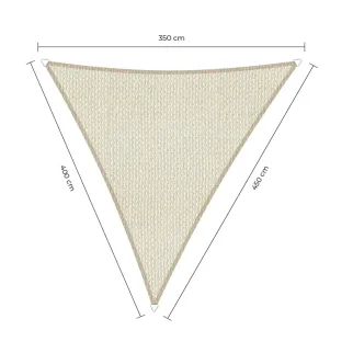 sunfighters schaduwdoek 3,5x4x4,5m ivoor