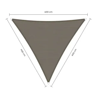 sunfighters schaduwdoek waterdicht 4x4x4m taupe