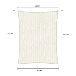 sunfighters schaduwdoek 3x4m wit