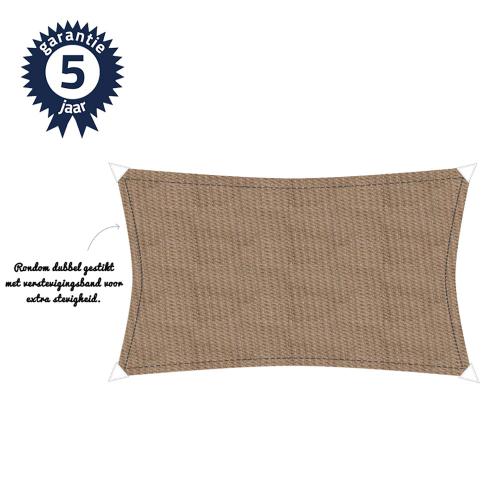 Schaduwdoek 3x3,5m 340gr taupe