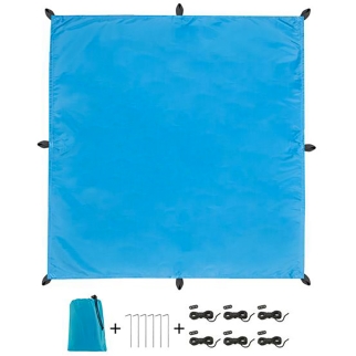 Tarp vierkant 3x3m blauw