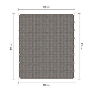 Wavesail 290x300cm Grijs