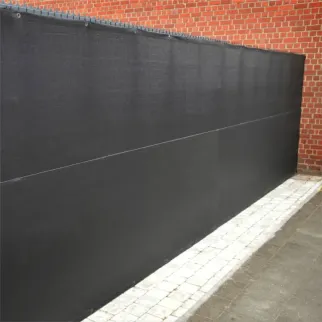 winddoek met ogen op maat antraciet