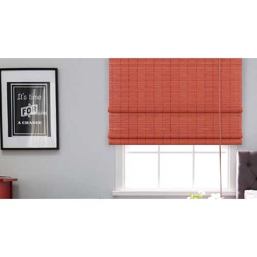 bamboe vouwgordjn 110x220 cm kersen