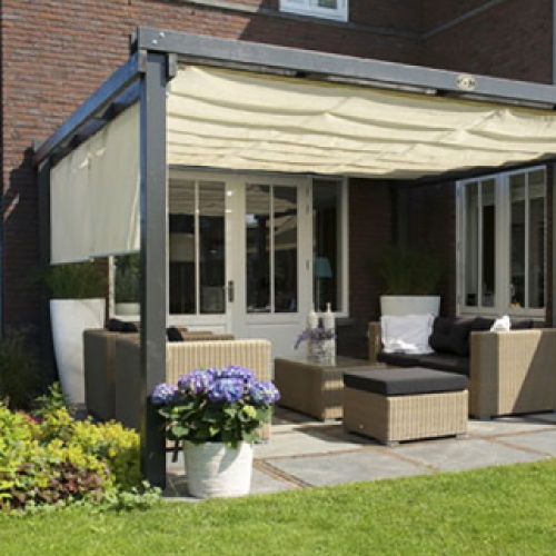 Nesling harmonicadoek 290x500cm gebroken wit