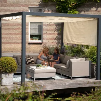 nesling aluminium pergola harmonicadoek 319x419cm