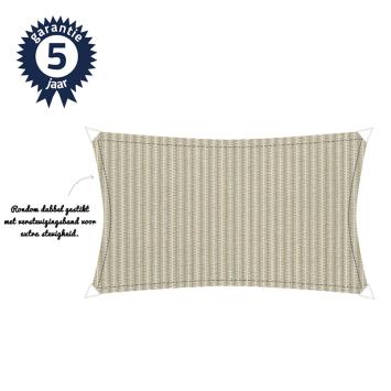 Schaduwdoek 3x4,5m 340gr Sahara sand