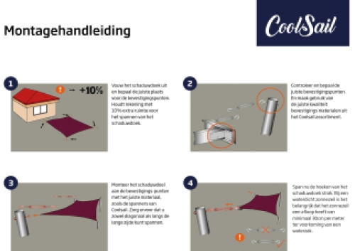 schaduwdoekkeuze-montage-instructie tekening 30cm