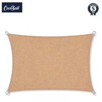 Zonnedoek 6x8m 340gr camel dust