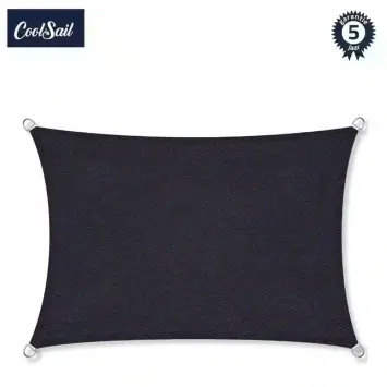 Zonnedoek 4x7m 340gr ebony black