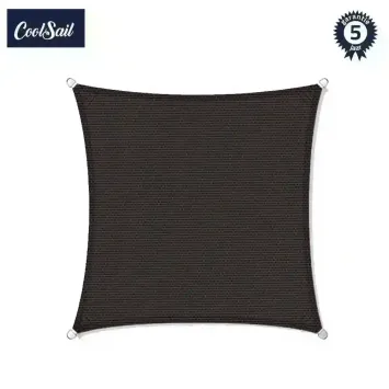 Zonnedoek 6x6m 340gr ebony black