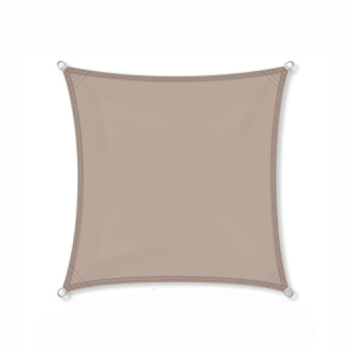 Zonnezeil 2,5x2,5m 160gr taupe Waterdicht