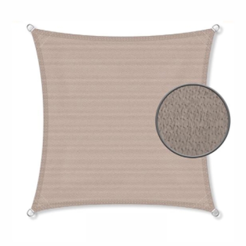 Schaduwdoek 3x3m 240gr taupe