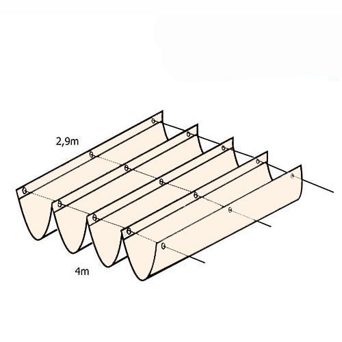 Waterdicht Wavesail 290x400cm ivoor