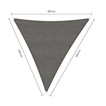 sunfighters schaduwdoek 3,5x4x4,5m grijs