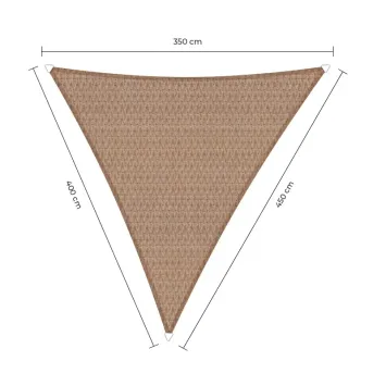 sunfighters schaduwdoek 3,5x4x4,5m zand