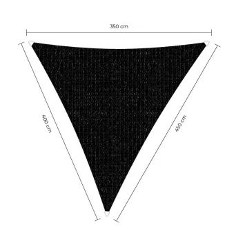 sunfighters schaduwdoek 3,5x4x4,5m zwart