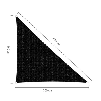 sunfighters schaduwdoek 4x5x6,4m zwart