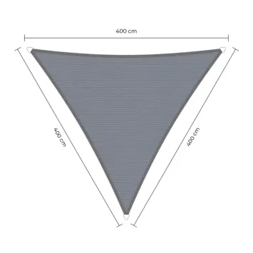 sunfighters schaduwdoek waterdicht 4x4x4m grijs