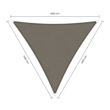 sunfighters schaduwdoek waterdicht 4x4x4m taupe