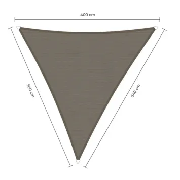 sunfighters schaduwdoek waterdicht 4x5x5,4m taupe