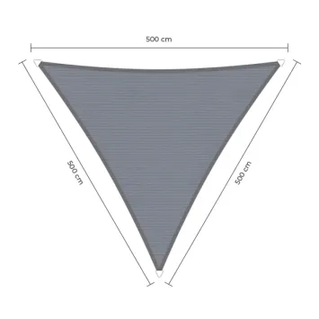 sunfighters schaduwdoek waterdicht 5x5x5m grijs