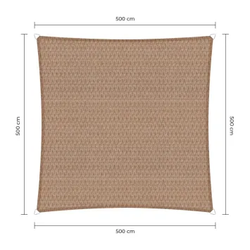 sunfighters schaduwdoek 5x5m zand